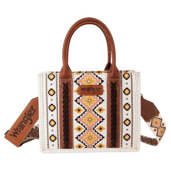 Wrangler Montana West Tote Bag Western Boho Aztec Satchel Handbag, NWT - Picture 3 of 5